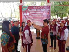 Joune Ganda Melepas Kontingen Minut Dalam Pekan Olahraga Provinsi Sulut