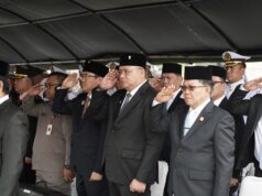Wabup Minut Kevin Lotulung Hadiri Upacara HUT ke-81 TNI di Lanudal Mapanget
